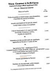 Le Grenadin menu