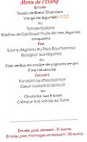 Le Relais De Pirot menu