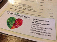 Die Weinstube im Hotel Nicolay 1881 - 100% vegan menu