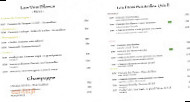 Le Dit Vin menu