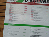 Pizza D'etienne menu