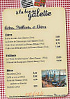 A La Bonne Galette menu