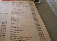 La Corvette menu