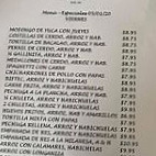 La Mallorca menu