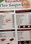 Le New Saigon menu