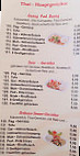 Asia Döner menu