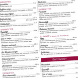 Sir Winston Restaurant Bar Meny