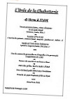 L'orée De La Chabotterie menu