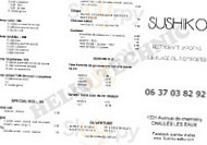 Sushiko menu