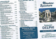 Restaurant Delphi menu