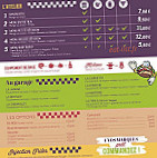 Speedy Burgy menu