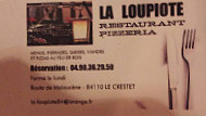 La Loupiote menu