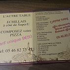 L'autre Table menu