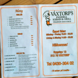 Våxtorps Pizzeria Meny