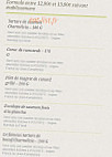 Bistro Regent menu