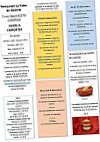 La Table De Michele menu