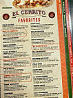 El Cerrito Mexican menu