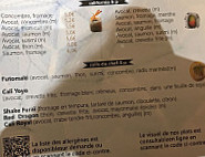 Sushi-là menu