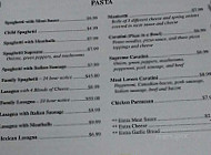 Mi Amor's Pizzeria menu