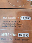 O Bistrot Gourmand menu