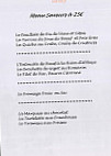 L’étang menu