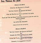 Les PÊcheurs menu