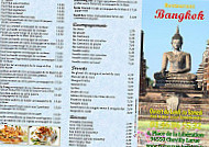 Bangkok menu