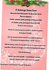 L'auberge Sans Nom menu