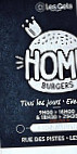 Home Burgers menu