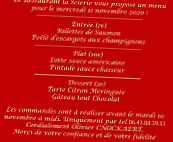 La Scierie menu