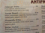 Benucci's menu