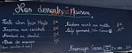 Le Serenu menu