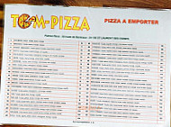 Tom Pizza menu