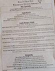 Bull's Head Inn menu