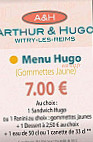 Arthur Hugo menu