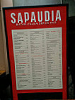 Le Sapaudia menu