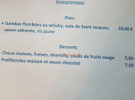 Les Bains De Mer menu