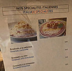 Pizzeria De La Tour Sarrazine menu