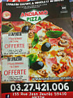 Andiamo Pizza menu