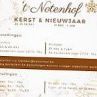 't Notenhof menu