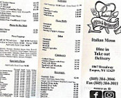 Paulina's Pizza menu