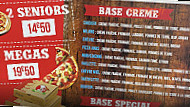 Pizza Lucky menu