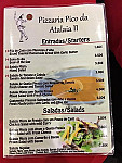 Pizzaria Pico Da Atalaia menu