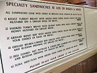 Lox Of Bagels Moor menu