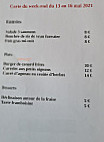 Aux Saveurs Du Causse menu