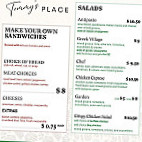 Tommys Place menu