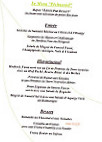 La Cantine menu