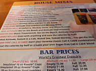 Wet Willie's Savannah menu