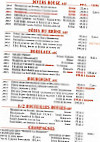 La Diligence menu