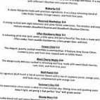 Walker's Bluff menu